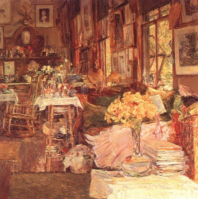 Childe Hassam The Room of Flowers France oil painting art
